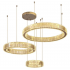 Lampa kryształowa złota LED 100x80x60 173Watt L174